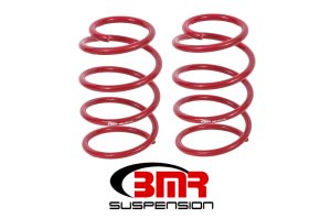 Ford Mustang GT Lowering Springs - Front - BMR Suspension - Performance Version - Red - `05-`14